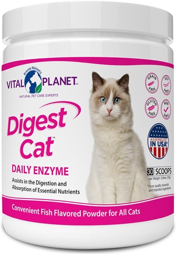 Vital Planet Cat Digest Daily Enzyme Powder Fish