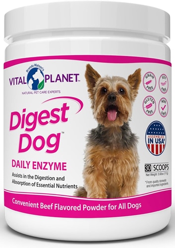 Vital Planet Dog Digest Daily Enzymes Powder Beef
