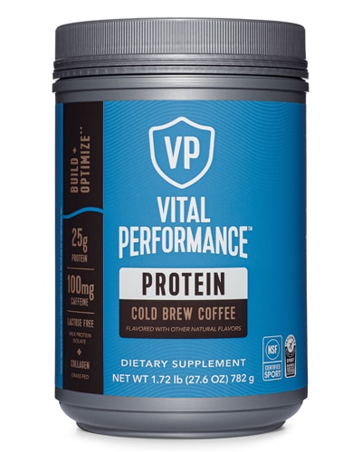 Vital Proteins Vital Performance Protein Isolate Powder - NSF Certified for Sport - Informed Sport Certified Cold Brew Coffee