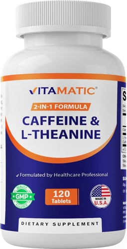Vitamatic L-Theanine & Caffeine - Nootropic For Focused Energy