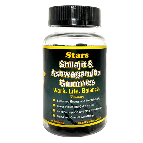 Vitastars Shilajit & Ashwagandha Gummies Work Balance Life