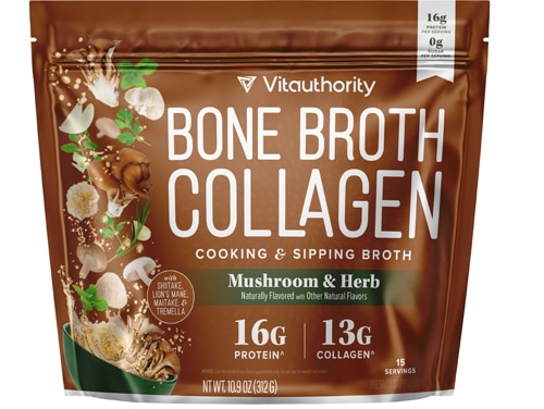 Vitauthority Bone Broth Collagen Mushroom & Herb