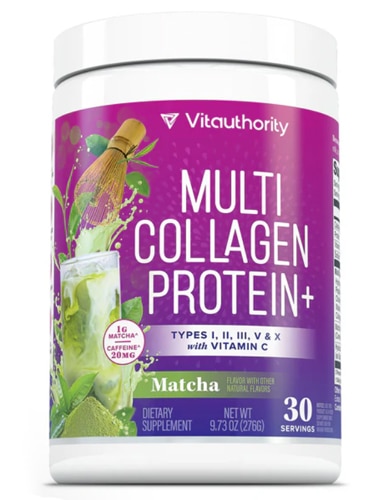 Vitauthority Multi Collagen Protein + Matcha