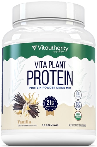 Vitauthority Vita Plant Protein Powder Mix - 30 Servings Vanilla