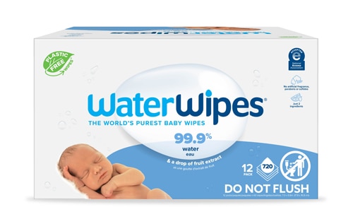 WaterWipes Original 99.9% Water Based Baby Wipes Unscented for Sensitive Skin