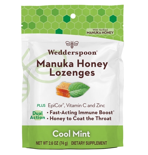 Wedderspoon Manuka Honey Lozenges Cool Mint