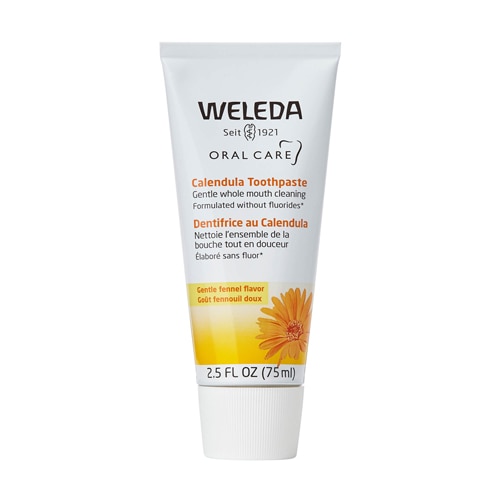 Weleda Oral Care Calendula Toothpaste Gentle Fluoride Free Fennel