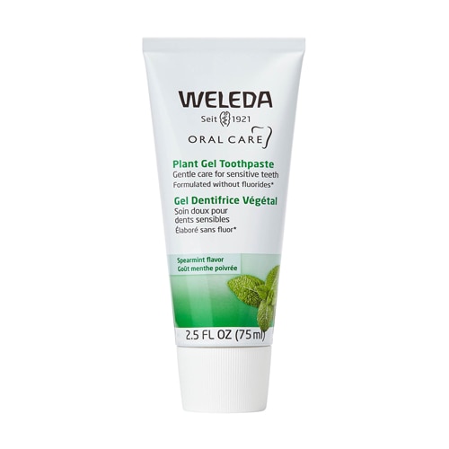 Weleda Oral Care Plant Gel Toothpaste Sensitive Teeth Fluoride Free Spearmint