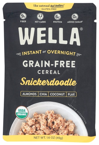 Wella Organic Grain-Free Cereal Packet Snickerdoodle
