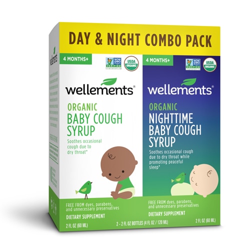 Wellements Organic Baby Cough Day & Night Combo Pack