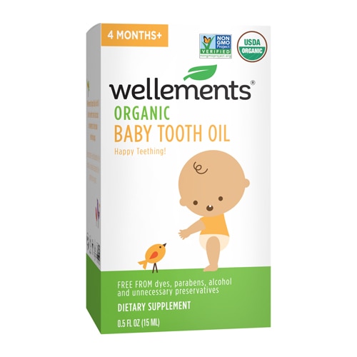 Wellements Organic Baby Tooth Oil 4 Months+