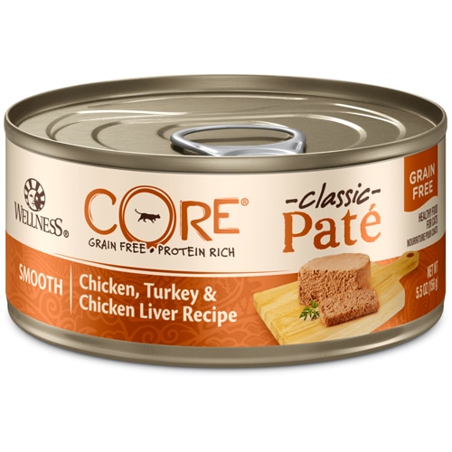 Wellness Core Wet Cat Food Grain Free Pate Chicken-Turkey and Chicken Liver