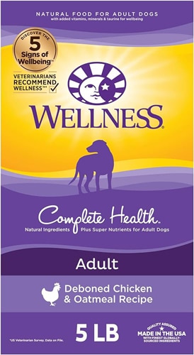 Wellness Natural Dry Dog Food Complete Health Super 5 Mix Deboned Chicken & Oatmeal Recipe