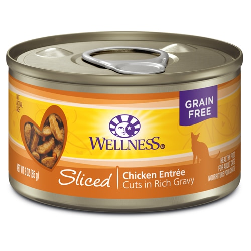 Wellness Wet Cat Food Grain Free Sliced Chicken