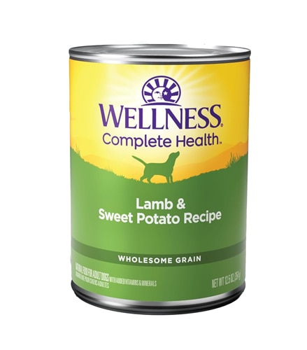Wellness Wet Dog Food Wholesome Grain Lamb & Sweet Potato Recipe