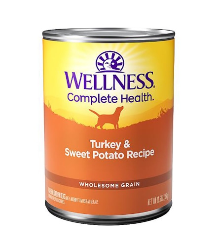 Wellness Wet Dog Food Wholesome Grain Turkey and Sweet Potato