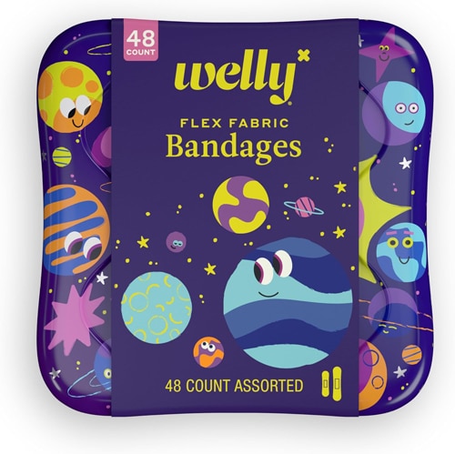 Welly Flex Fabric Bandages - Space