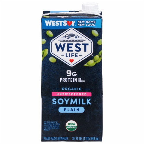 West Life Organic Unsweetened Soymilk Plain