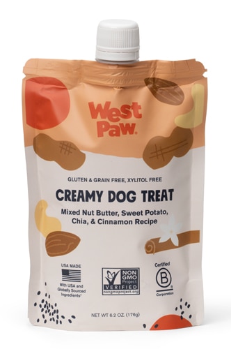 West Paw Dog Treats Creamy Nut Butter Sweet Potato