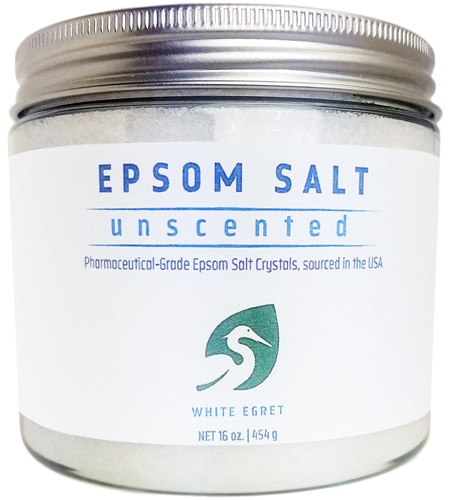 White Egret Epsom Salt Unscented