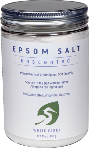 White Egret Epsom Salt Unscented