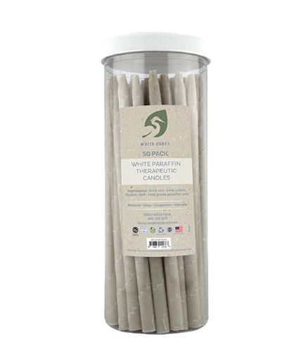 White Egret Therapeutic Ear Candles - Paraffin