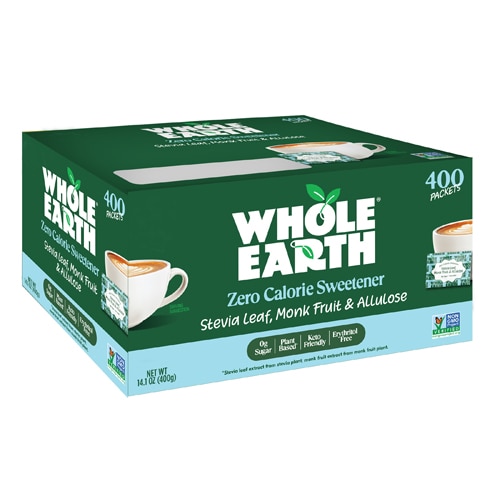 Whole Earth Zero Calorie Sweetener Stevia Monk Fruit & Allulose