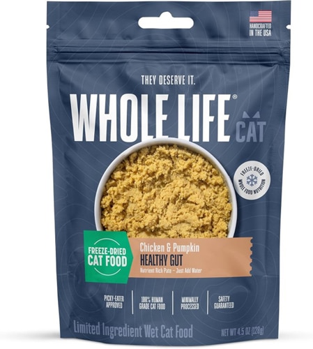 Whole Life Pet Cat Freeze-Dried Food Healthy Gut Chicken + Pumpkin