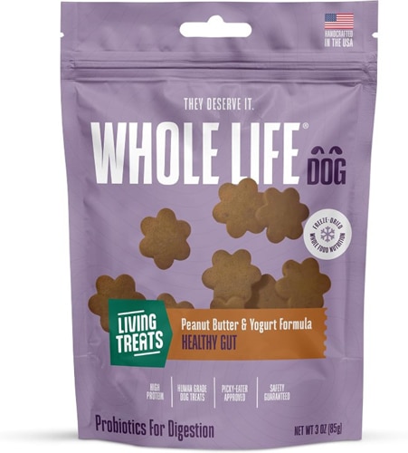 Whole Life Pet Dog Probiotics Living Treats Healthy Gut Real Peanut Butter