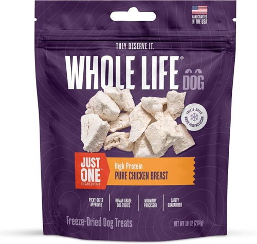 Whole Life Pet Dog Treats One Ingredient High Protein Pure Chicken Breast