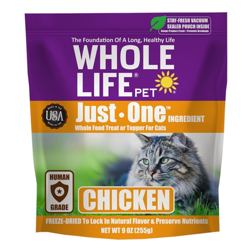 Whole Life Pet Just One Ingredient Whole Food Cat Treats Pure Chicken Breast