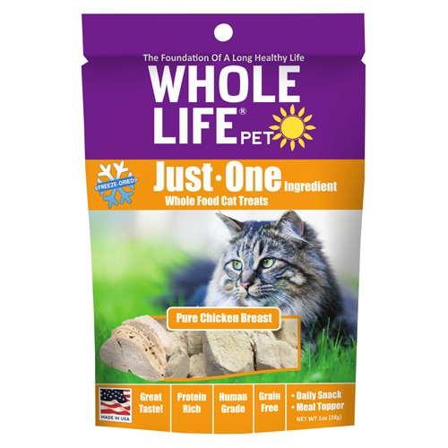 Whole Life Pet Just One Ingredient Whole Food Cat Treats Pure Chicken Breast