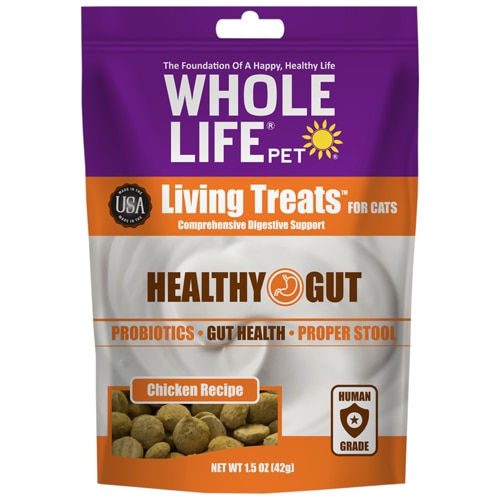 Whole Life Pet Living Treats for Cats Probiotics Chicken