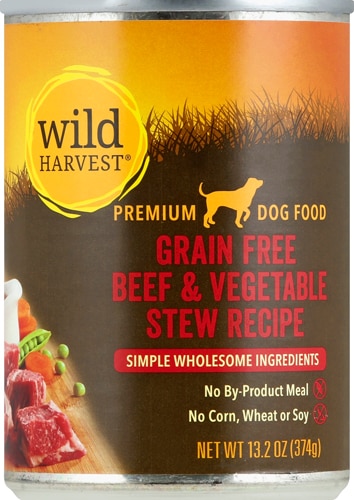 Wild Harvest Grain Free Beef & Vegetable Stew Recipe Wet Dog Food Beef Stew