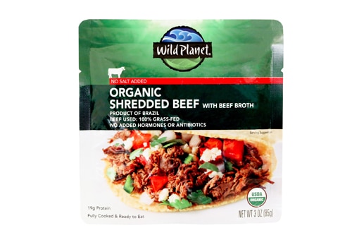 Wild Planet Shredded Beef With Beef Broth Organic Grass Fed No Salt Added