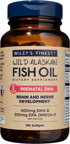 Wiley's Finest Wild Alaskan Fish Oil Prenatal DHA