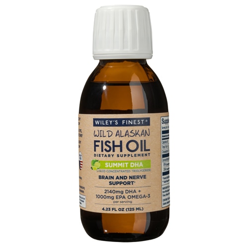 Wiley's Finest Wild Alaskan Fish Oil Summit DHA Lime