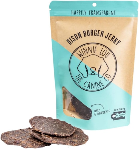 Winnie Lou Dog Treat Bison Burger Jerky