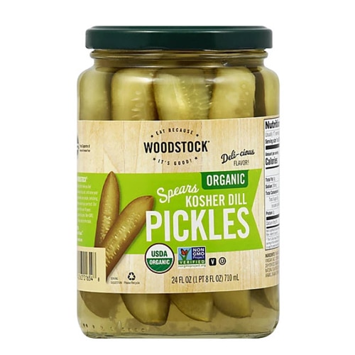 Woodstock Non-GMO Organic Kosher Dill Pickle Spears