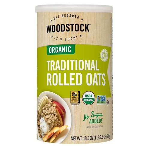 Woodstock Non-GMO Organic Kosher Rolled Oats Traditional