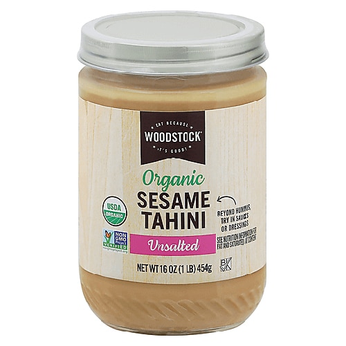 Woodstock Non-GMO Organic Kosher Sesame Tahini Unsalted