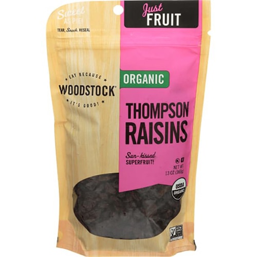 Woodstock Non-GMO Organic Kosher Thompson Raisins