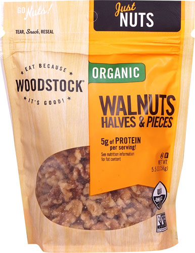 Woodstock Non-GMO Organic Walnuts Halves & Pieces