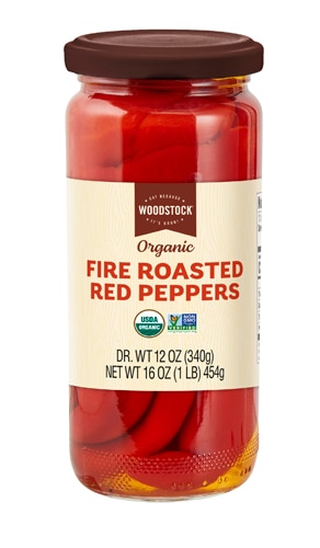 Woodstock Non-GMO Red Peppers Fire Roasted