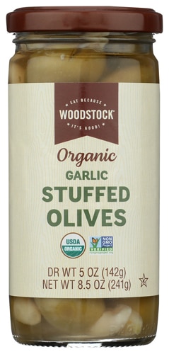 Woodstock Olives Organic Garlic Stuffed