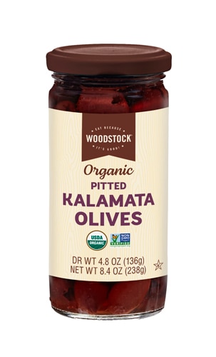 Woodstock Organic Non-GMO Pitted Kalamata Olives