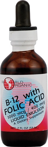 World Organic B-12 with Folic Acid