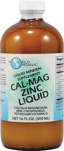 World Organic Cal-Mag Zinc Liquid Supplement