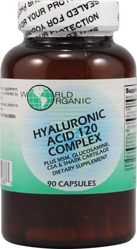 World Organic Hyaluronic Acid 120 Complex