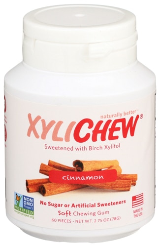 XyliChew Non-GMO Soft Chewing Gum Cinnamon